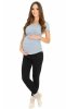 MijaCulture – Long Full Lenght Warm Maternity Leggings for Cool Weather 3006  Black